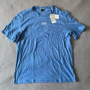JACK & JONES Blue Short Sleeve Tee Classic Crew Neck